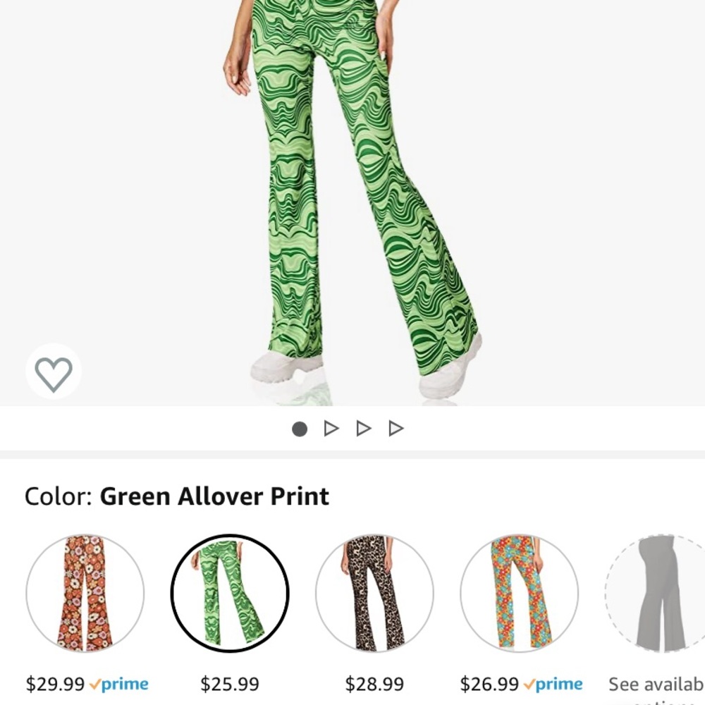 70s green pants size L